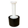 3" in. x 1000FT 80 Gauge Stretch Shrink Film Hand Wrap + Handle Black